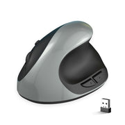 Mouse da gioco ergonomico verticale wireless X10 2.4G, X10 (Black), X10 (Grey)