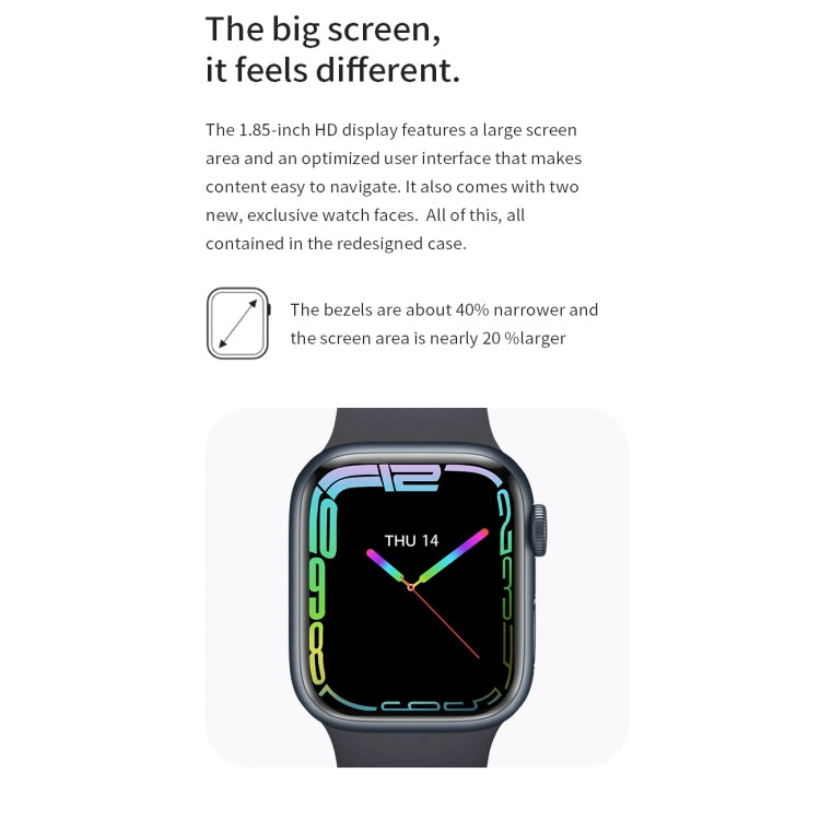 Guarda 8 Max 1,85 pollici Smartwatch NFC con ricarica wireless Bluetooth Call