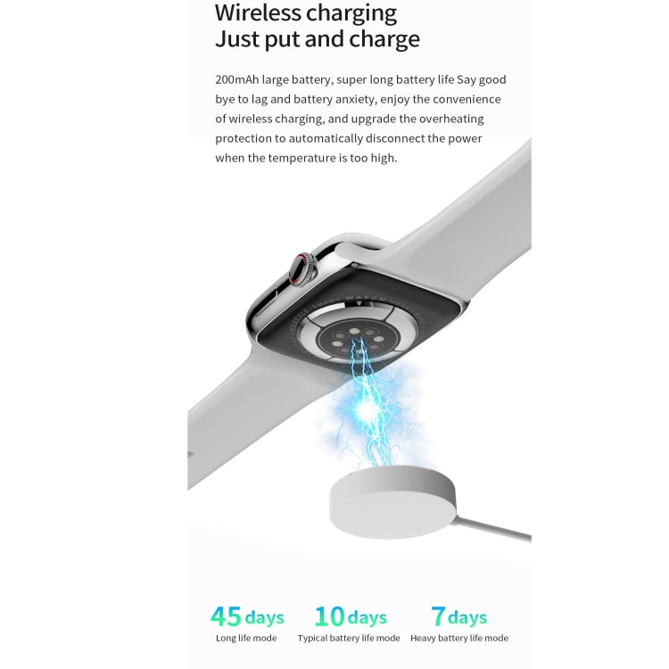 Guarda 8 Max 1,85 pollici Smartwatch NFC con ricarica wireless Bluetooth Call