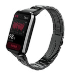 Cinturino per orologio in acciaio inossidabile con fibbia piatta a tre sfere, For Xiaomi Mi Band 7 Pro