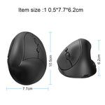 Mouse da gioco ergonomico verticale ricaricabile wireless X10 2.4G, X10 Rechargeable (Black), X10 Rechargeable (Grey)