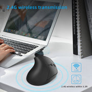 Mouse da gioco ergonomico verticale ricaricabile wireless X10 2.4G, X10 Rechargeable (Black), X10 Rechargeable (Grey)