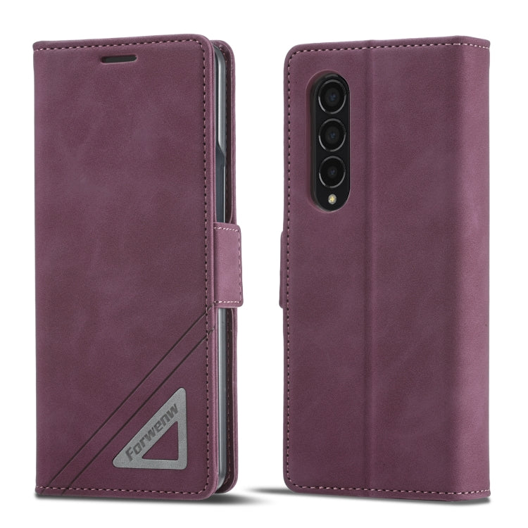 Forwenw Custodia per telefono in pelle con fibbia a doppio lato, For Samsung Galaxy Z Flip3 5G, For Samsung Galaxy Z Flip4, For Samsung Galaxy Z Fold3 5G, For Samsung Galaxy Z Fold4, For Samsung Galaxy A12 4G / 5G, For Samsung Galaxy A13 4G / 5G       ...