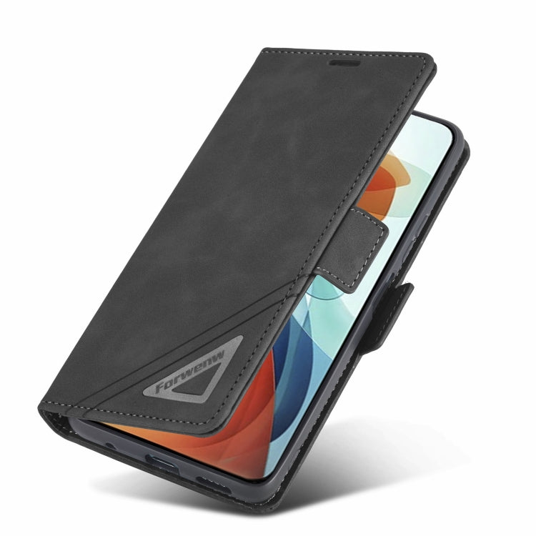 Forwenw Custodia per telefono in pelle con fibbia a doppio lato, For Xiaomi Redmi Note 10 Pro / Note 10 Pro Max, For Xiaomi Poco X4 Pro 5G, For Xiaomi Poco M4 Pro 4G, For Xiaomi Poco X3 Pro / X3 / X3 NFC, For Xiaomi Mi 11 Lite