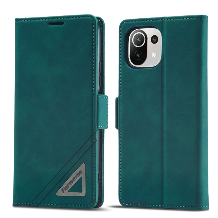 Forwenw Custodia per telefono in pelle con fibbia a doppio lato, For Xiaomi Redmi Note 10 Pro / Note 10 Pro Max, For Xiaomi Poco X4 Pro 5G, For Xiaomi Poco M4 Pro 4G, For Xiaomi Poco X3 Pro / X3 / X3 NFC, For Xiaomi Mi 11 Lite