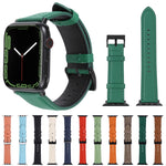 Cinturino in pelle con texture Litchi per la serie Apple Watch, 7 45mm / 6&SE&5&4 44mm / 3&2&1 42mm, 7 41mm / 6&SE&5&4 40mm / 3&2&1 38mm