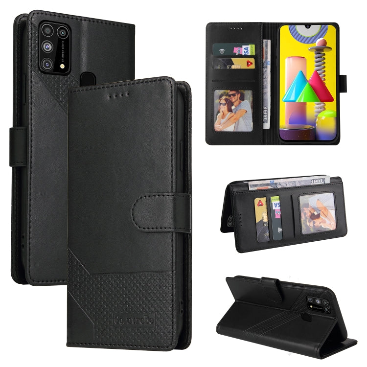 Custodia per telefono in pelle magnetica GQUTROBE Skin Feel, For Samsung Galaxy M31, For Samsung Galaxy M32, For Samsung Galaxy Note8, For Samsung Galaxy Note9