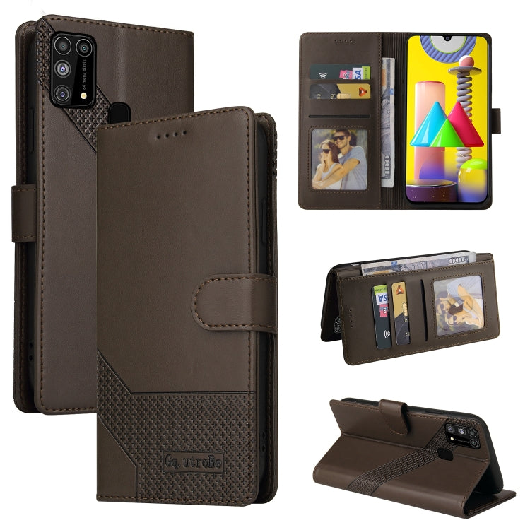 Custodia per telefono in pelle magnetica GQUTROBE Skin Feel, For Samsung Galaxy M31, For Samsung Galaxy M32, For Samsung Galaxy Note8, For Samsung Galaxy Note9