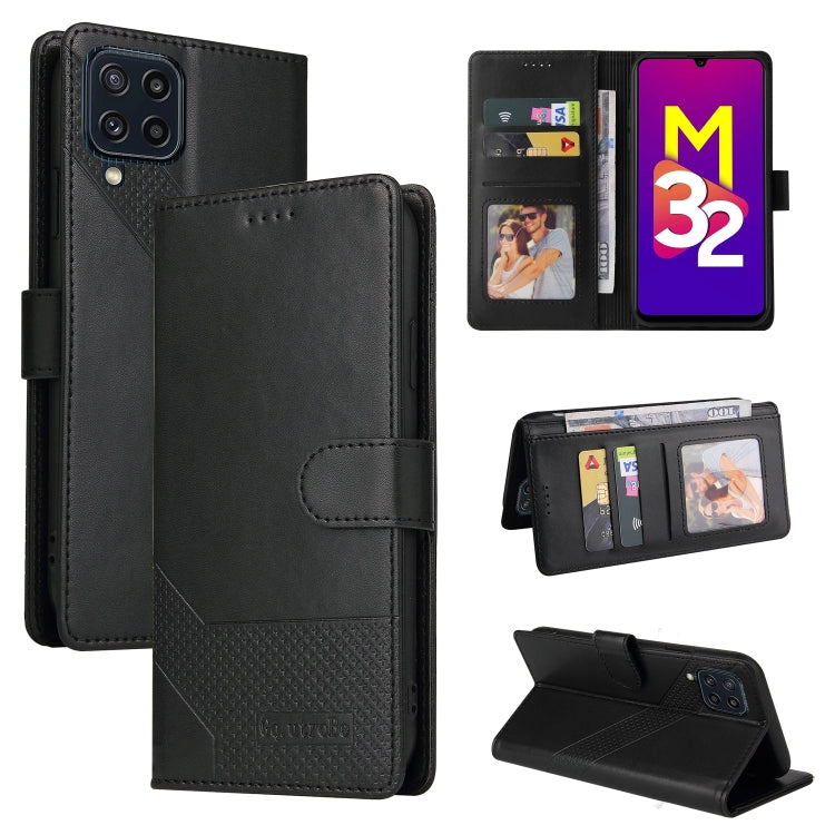 Custodia per telefono in pelle magnetica GQUTROBE Skin Feel, For Samsung Galaxy M31, For Samsung Galaxy M32, For Samsung Galaxy Note8, For Samsung Galaxy Note9