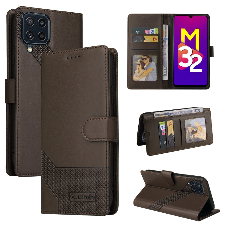 Custodia per telefono in pelle magnetica GQUTROBE Skin Feel, For Samsung Galaxy M31, For Samsung Galaxy M32, For Samsung Galaxy Note8, For Samsung Galaxy Note9