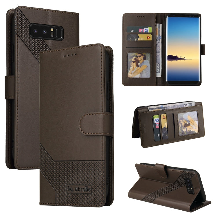 Custodia per telefono in pelle magnetica GQUTROBE Skin Feel, For Samsung Galaxy M31, For Samsung Galaxy M32, For Samsung Galaxy Note8, For Samsung Galaxy Note9