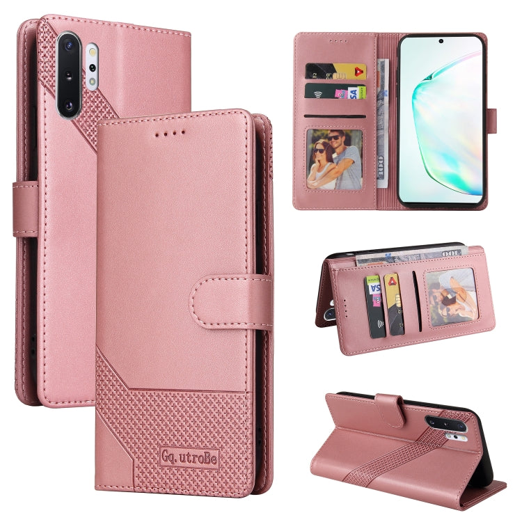 Custodia per telefono in pelle magnetica GQUTROBE Skin Feel, For Samsung Galaxy Note10+, For Samsung Galaxy Note20, For Samsung Galaxy Note20 Ultra, For Samsung Galaxy S8
