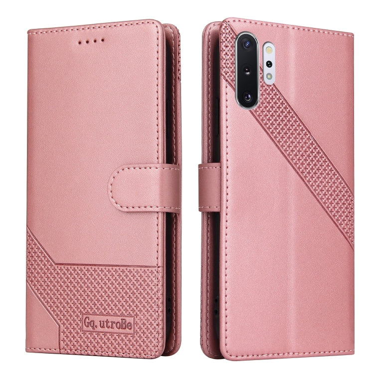 Custodia per telefono in pelle magnetica GQUTROBE Skin Feel, For Samsung Galaxy Note10+, For Samsung Galaxy Note20, For Samsung Galaxy Note20 Ultra, For Samsung Galaxy S8