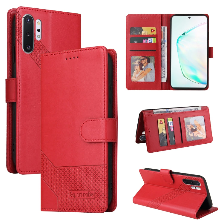 Custodia per telefono in pelle magnetica GQUTROBE Skin Feel, For Samsung Galaxy Note10+, For Samsung Galaxy Note20, For Samsung Galaxy Note20 Ultra, For Samsung Galaxy S8