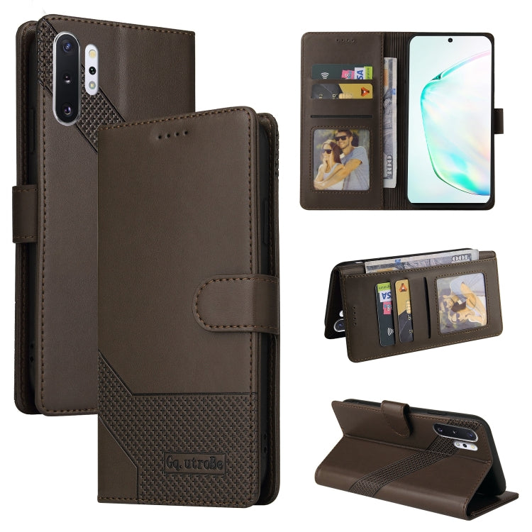 Custodia per telefono in pelle magnetica GQUTROBE Skin Feel, For Samsung Galaxy Note10+, For Samsung Galaxy Note20, For Samsung Galaxy Note20 Ultra, For Samsung Galaxy S8