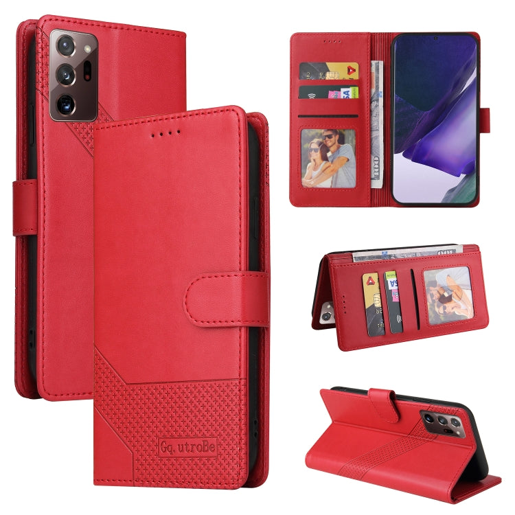 Custodia per telefono in pelle magnetica GQUTROBE Skin Feel, For Samsung Galaxy Note10+, For Samsung Galaxy Note20, For Samsung Galaxy Note20 Ultra, For Samsung Galaxy S8
