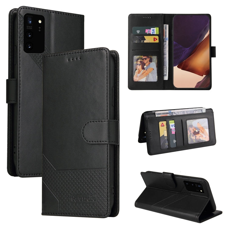 Custodia per telefono in pelle magnetica GQUTROBE Skin Feel, For Samsung Galaxy Note10+, For Samsung Galaxy Note20, For Samsung Galaxy Note20 Ultra, For Samsung Galaxy S8