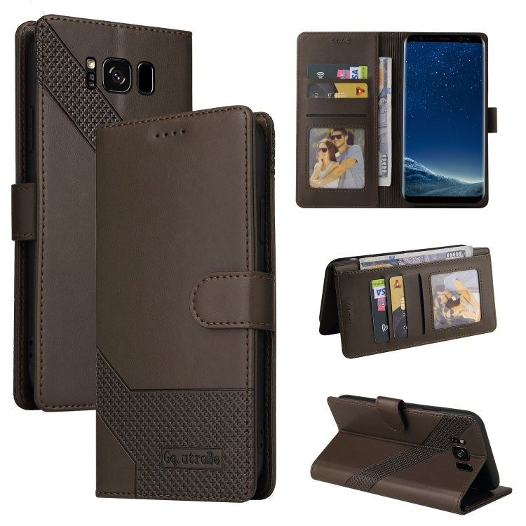 Custodia per telefono in pelle magnetica GQUTROBE Skin Feel, For Samsung Galaxy Note10+, For Samsung Galaxy Note20, For Samsung Galaxy Note20 Ultra, For Samsung Galaxy S8