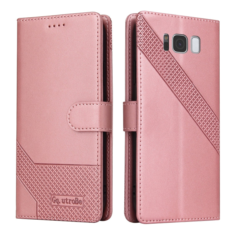 Custodia per telefono in pelle magnetica GQUTROBE Skin Feel, For Samsung Galaxy S8+, For Samsung Galaxy S9, For Samsung Galaxy S9+, For Samsung Galaxy S10
