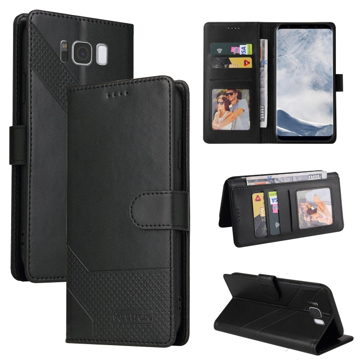 Custodia per telefono in pelle magnetica GQUTROBE Skin Feel, For Samsung Galaxy S8+, For Samsung Galaxy S9, For Samsung Galaxy S9+, For Samsung Galaxy S10