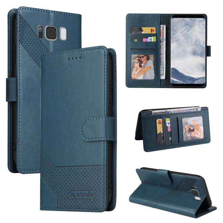 Custodia per telefono in pelle magnetica GQUTROBE Skin Feel, For Samsung Galaxy S8+, For Samsung Galaxy S9, For Samsung Galaxy S9+, For Samsung Galaxy S10