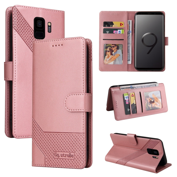 Custodia per telefono in pelle magnetica GQUTROBE Skin Feel, For Samsung Galaxy S8+, For Samsung Galaxy S9, For Samsung Galaxy S9+, For Samsung Galaxy S10