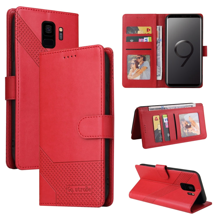 Custodia per telefono in pelle magnetica GQUTROBE Skin Feel, For Samsung Galaxy S8+, For Samsung Galaxy S9, For Samsung Galaxy S9+, For Samsung Galaxy S10