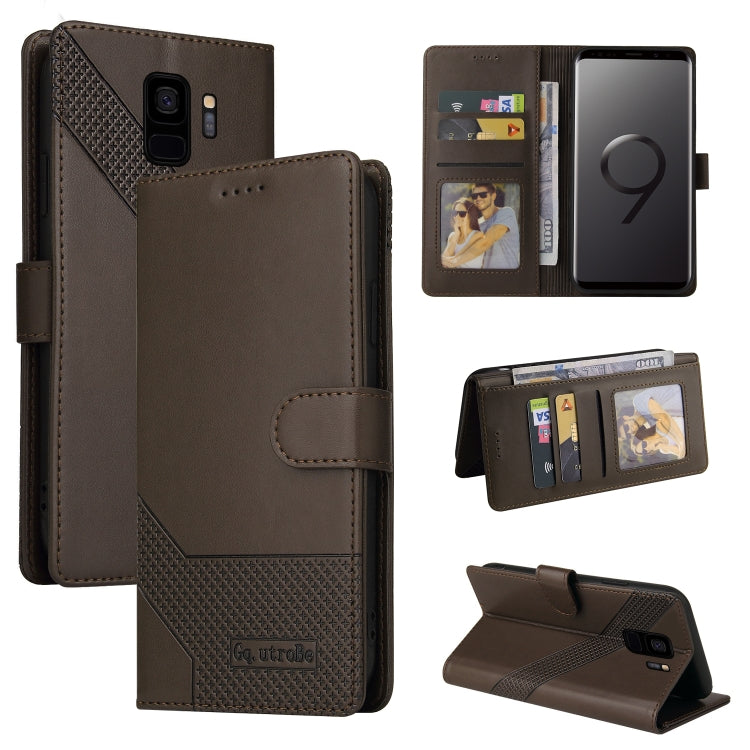 Custodia per telefono in pelle magnetica GQUTROBE Skin Feel, For Samsung Galaxy S8+, For Samsung Galaxy S9, For Samsung Galaxy S9+, For Samsung Galaxy S10