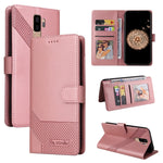 Custodia per telefono in pelle magnetica GQUTROBE Skin Feel, For Samsung Galaxy S8+, For Samsung Galaxy S9, For Samsung Galaxy S9+, For Samsung Galaxy S10