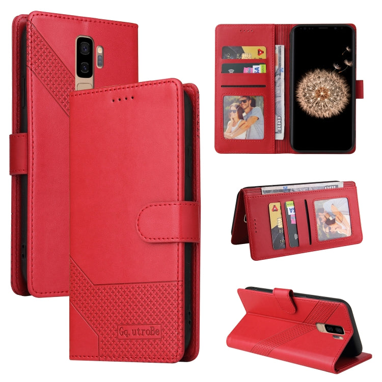Custodia per telefono in pelle magnetica GQUTROBE Skin Feel, For Samsung Galaxy S8+, For Samsung Galaxy S9, For Samsung Galaxy S9+, For Samsung Galaxy S10