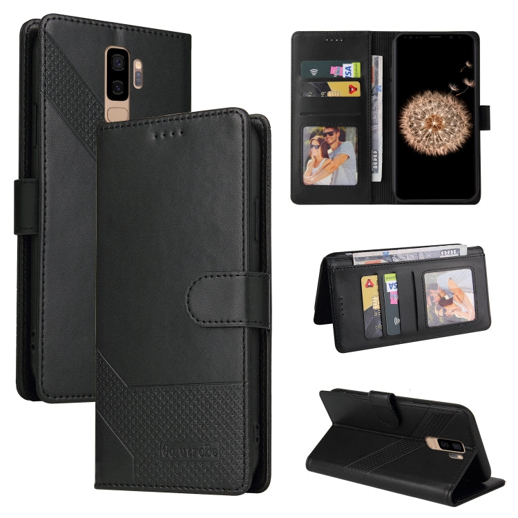Custodia per telefono in pelle magnetica GQUTROBE Skin Feel, For Samsung Galaxy S8+, For Samsung Galaxy S9, For Samsung Galaxy S9+, For Samsung Galaxy S10