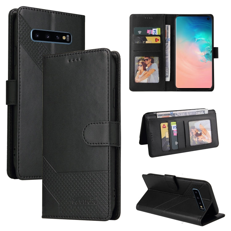 Custodia per telefono in pelle magnetica GQUTROBE Skin Feel, For Samsung Galaxy S8+, For Samsung Galaxy S9, For Samsung Galaxy S9+, For Samsung Galaxy S10