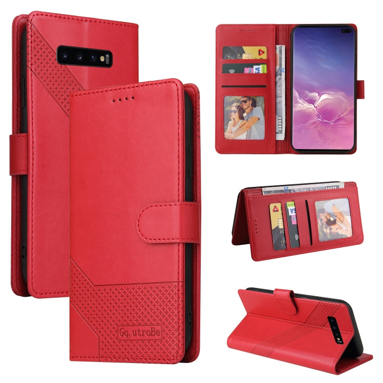 Custodia per telefono in pelle magnetica GQUTROBE Skin Feel, For Samsung Galaxy S10+, For Samsung Galaxy S20, For Samsung Galaxy S20+, For Samsung Galaxy S20 Ultra