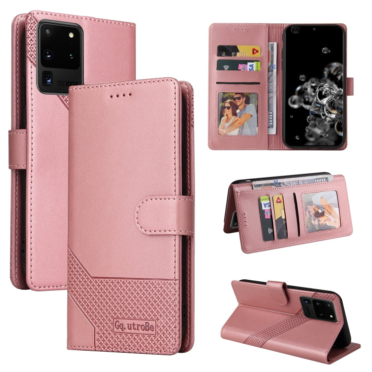 Custodia per telefono in pelle magnetica GQUTROBE Skin Feel, For Samsung Galaxy S10+, For Samsung Galaxy S20, For Samsung Galaxy S20+, For Samsung Galaxy S20 Ultra