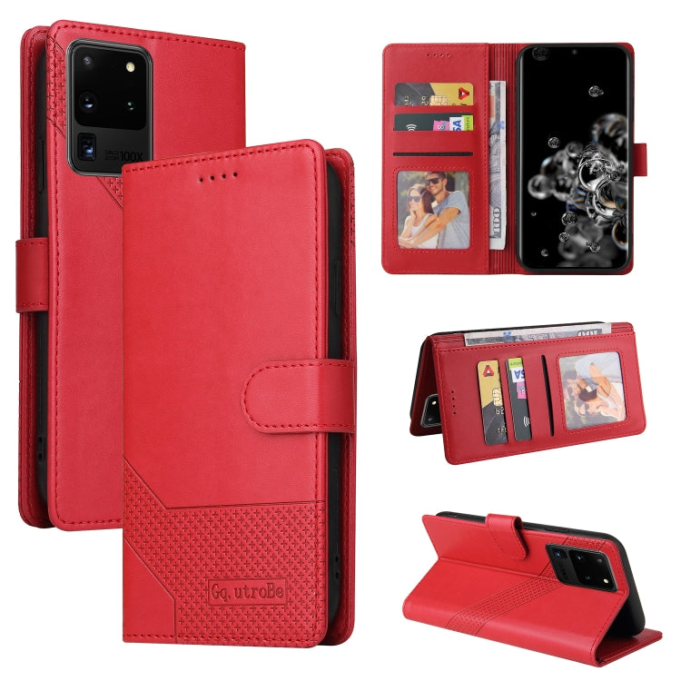Custodia per telefono in pelle magnetica GQUTROBE Skin Feel, For Samsung Galaxy S10+, For Samsung Galaxy S20, For Samsung Galaxy S20+, For Samsung Galaxy S20 Ultra