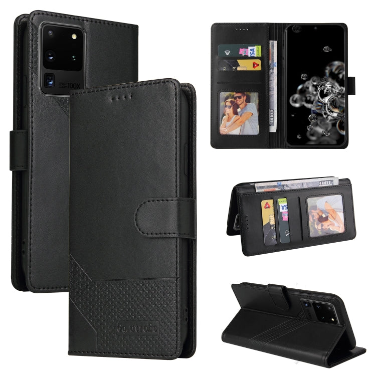 Custodia per telefono in pelle magnetica GQUTROBE Skin Feel, For Samsung Galaxy S10+, For Samsung Galaxy S20, For Samsung Galaxy S20+, For Samsung Galaxy S20 Ultra