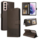Custodia per telefono in pelle magnetica GQUTROBE Skin Feel, For Samsung Galaxy S21 5G, For Samsung Galaxy S21+ 5G, For Samsung Galaxy S21 Ultra 5G, For Samsung Galaxy S21 FE 5G, For Samsung Galaxy S22 5G
