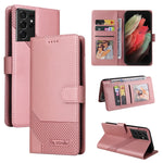 Custodia per telefono in pelle magnetica GQUTROBE Skin Feel, For Samsung Galaxy S21 5G, For Samsung Galaxy S21+ 5G, For Samsung Galaxy S21 Ultra 5G, For Samsung Galaxy S21 FE 5G, For Samsung Galaxy S22 5G