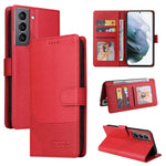 Custodia per telefono in pelle magnetica GQUTROBE Skin Feel, For Samsung Galaxy S21 5G, For Samsung Galaxy S21+ 5G, For Samsung Galaxy S21 Ultra 5G, For Samsung Galaxy S21 FE 5G, For Samsung Galaxy S22 5G