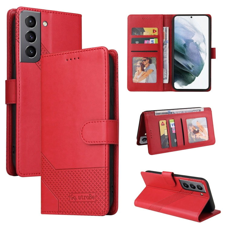 Custodia per telefono in pelle magnetica GQUTROBE Skin Feel, For Samsung Galaxy S21 5G, For Samsung Galaxy S21+ 5G, For Samsung Galaxy S21 Ultra 5G, For Samsung Galaxy S21 FE 5G, For Samsung Galaxy S22 5G