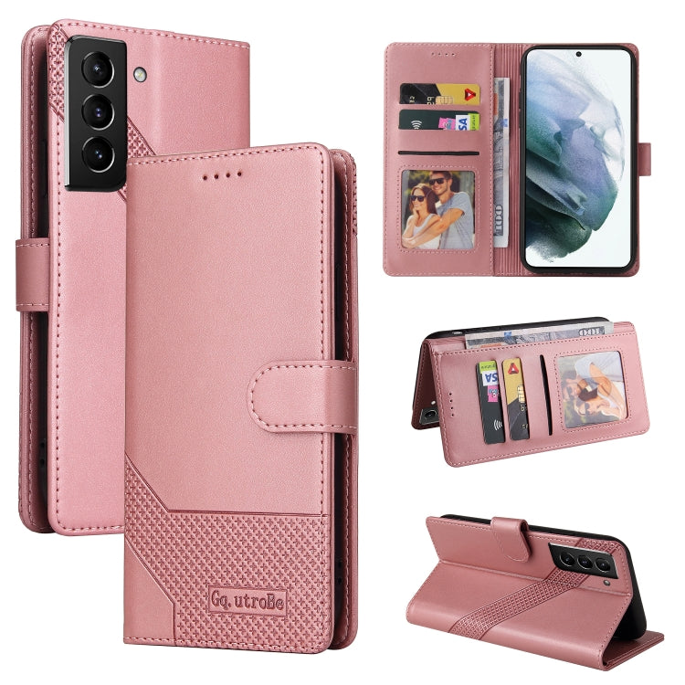 Custodia per telefono in pelle magnetica GQUTROBE Skin Feel, For Samsung Galaxy S21 5G, For Samsung Galaxy S21+ 5G, For Samsung Galaxy S21 Ultra 5G, For Samsung Galaxy S21 FE 5G, For Samsung Galaxy S22 5G