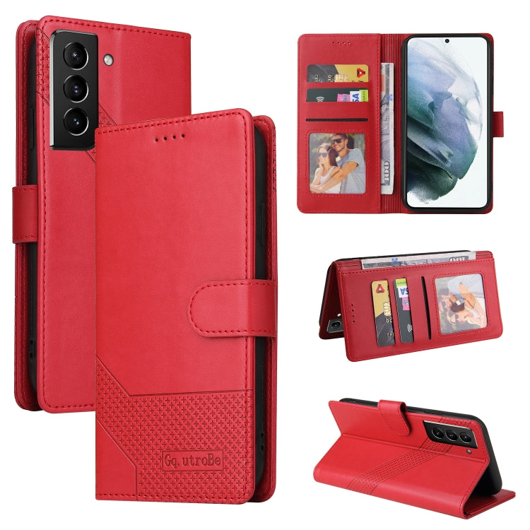 Custodia per telefono in pelle magnetica GQUTROBE Skin Feel, For Samsung Galaxy S21 5G, For Samsung Galaxy S21+ 5G, For Samsung Galaxy S21 Ultra 5G, For Samsung Galaxy S21 FE 5G, For Samsung Galaxy S22 5G