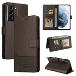 Custodia per telefono in pelle magnetica GQUTROBE Skin Feel, For Samsung Galaxy S21 5G, For Samsung Galaxy S21+ 5G, For Samsung Galaxy S21 Ultra 5G, For Samsung Galaxy S21 FE 5G, For Samsung Galaxy S22 5G