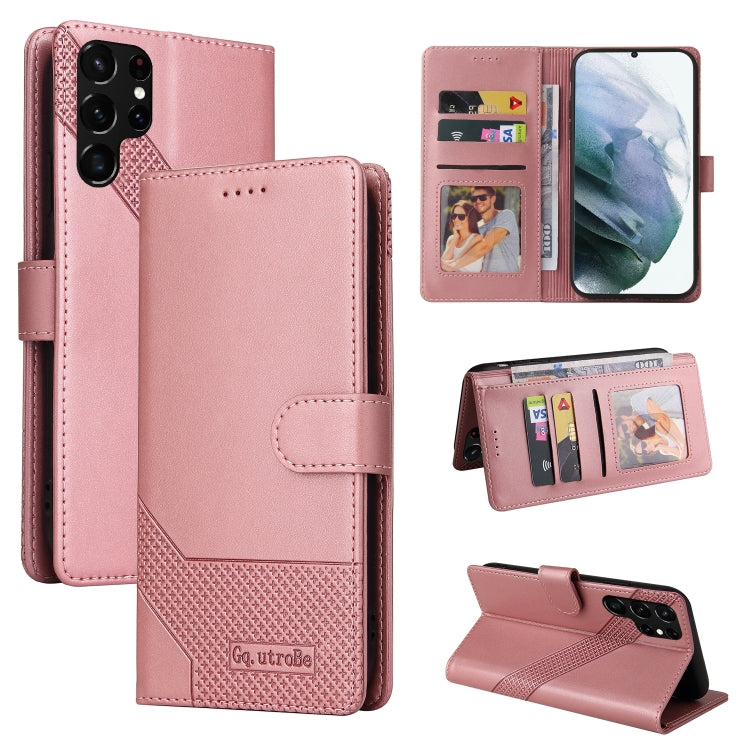 Custodia per telefono in pelle magnetica GQUTROBE Skin Feel, For Samsung Galaxy S22+ 5G, For Samsung Galaxy S22 Ultra 5G, For Samsung Galaxy S20 FE