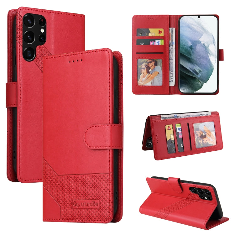 Custodia per telefono in pelle magnetica GQUTROBE Skin Feel, For Samsung Galaxy S22+ 5G, For Samsung Galaxy S22 Ultra 5G, For Samsung Galaxy S20 FE