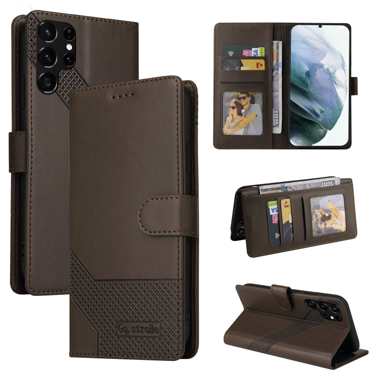 Custodia per telefono in pelle magnetica GQUTROBE Skin Feel, For Samsung Galaxy S22+ 5G, For Samsung Galaxy S22 Ultra 5G, For Samsung Galaxy S20 FE