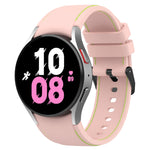 Cinturino in silicone con trama in pelle, For Samsung Galaxy Watch5 / Watch5 Pro /  Watch4