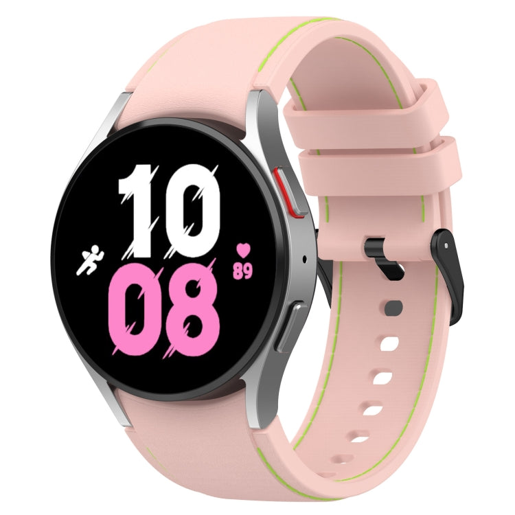 Cinturino in silicone con trama in pelle, For Samsung Galaxy Watch5 / Watch5 Pro /  Watch4