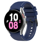 Cinturino in silicone con trama in pelle, For Samsung Galaxy Watch5 / Watch5 Pro /  Watch4