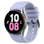 Cinturino in silicone con trama in pelle, For Samsung Galaxy Watch5 / Watch5 Pro /  Watch4